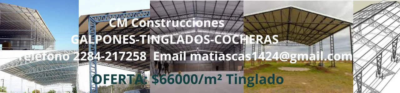 CM Construcciones de galpones, tinglados, cocheras.